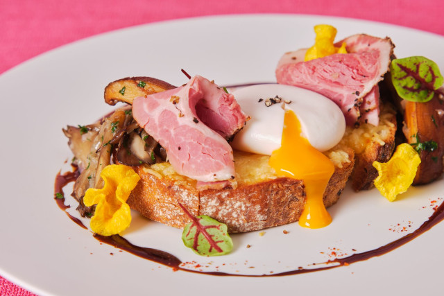 オープンサンドランチ